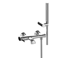 DELIZIA 58002 - Wall-mounted external bathtub mixer with hand shower _ Rubinetterie Frattini